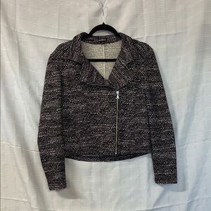 Express Black and White Tweed Blazer